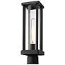 1_Z-Lite Glenwood 15" High Black Outdoor Post Light