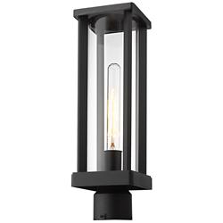 Z-Lite Glenwood 15" High Black Outdoor Post Light