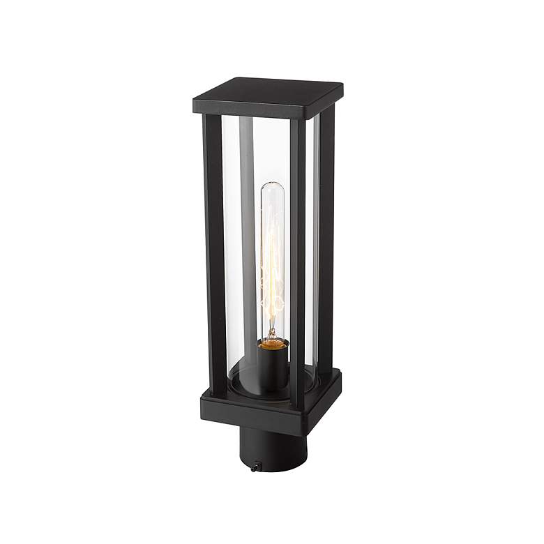 Image 3 Z-Lite Glenwood 15" High Black Outdoor Post Light more views