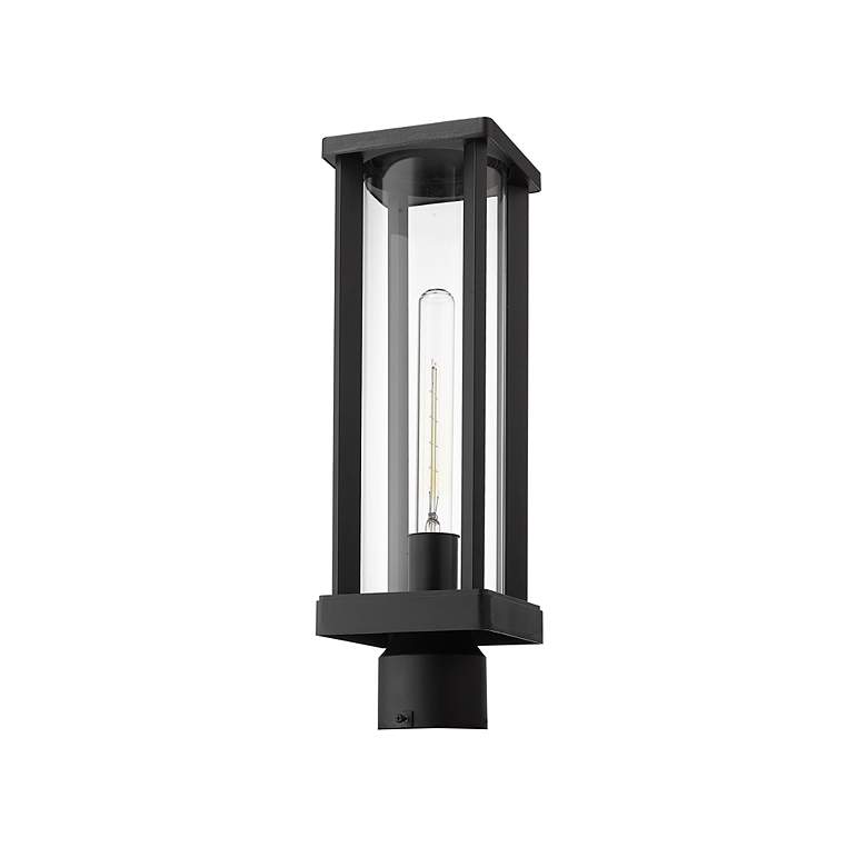 Image 5 Z-Lite Glenwood 15" High Black Outdoor Post Light more views