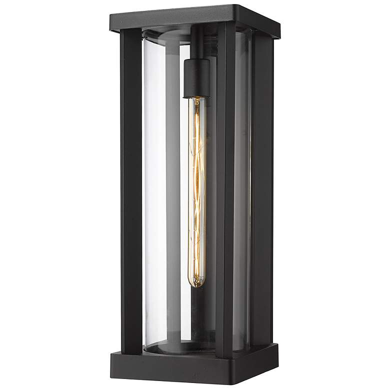 Image 1 Z-Lite Glenwood 20 1/4" High Black Outdoor Wall Light