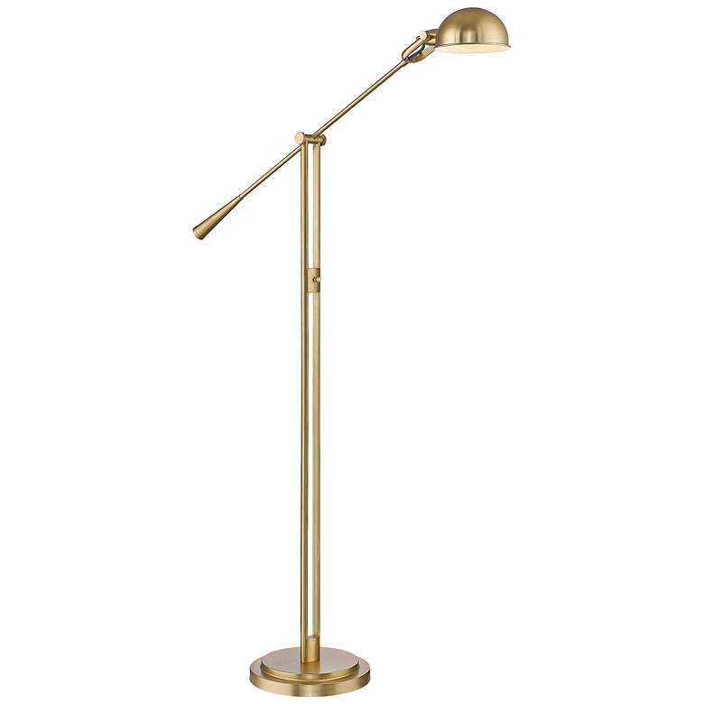 Image 1 Z-Lite Grammercy Park 82 1/2" Heritage Brass Balance Arm Floor Lamp