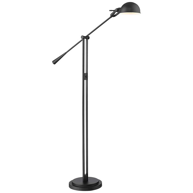 Image 1 Z-Lite Grammercy Park 82 1/2" Matte Black Balance Arm Floor Lamp
