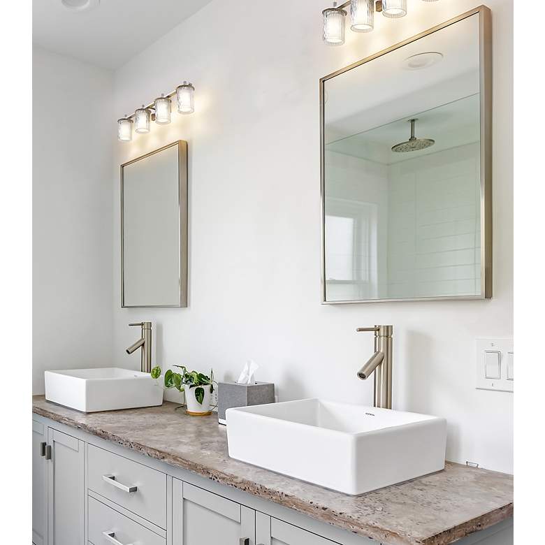 Image 3 Z-Lite Grayson 31" Wide Brushed Nickel 4-Light Bath Light more views
