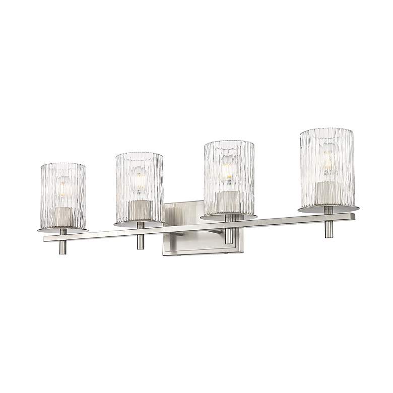 Image 4 Z-Lite Grayson 31" Wide Brushed Nickel 4-Light Bath Light more views