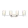 5_Z-Lite Grayson 31" Wide Brushed Nickel 4-Light Bath Light more views