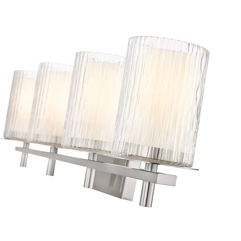 Image 6 Z-Lite Grayson 31" Wide Brushed Nickel 4-Light Bath Light more views