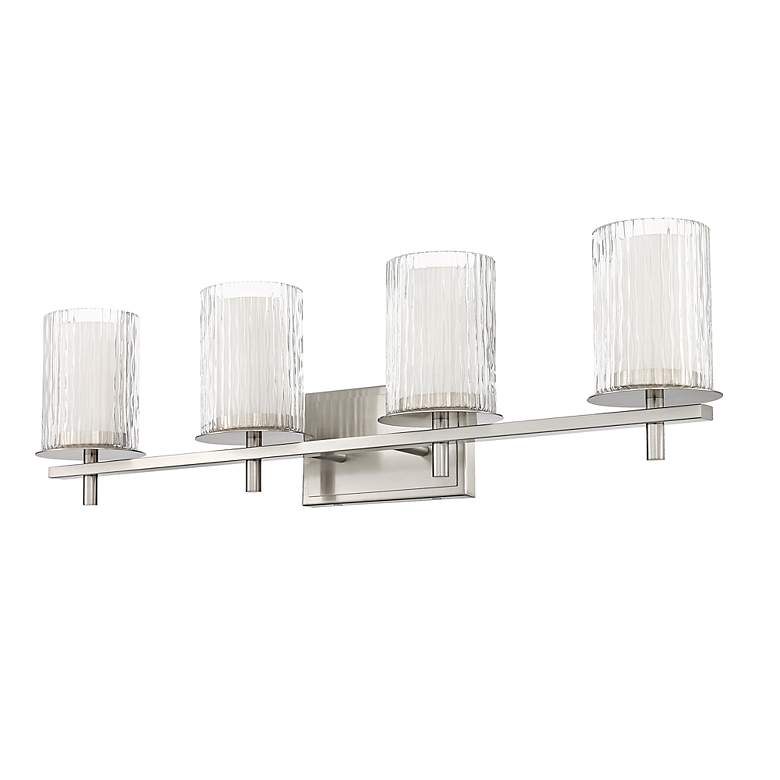Image 7 Z-Lite Grayson 31" Wide Brushed Nickel 4-Light Bath Light more views