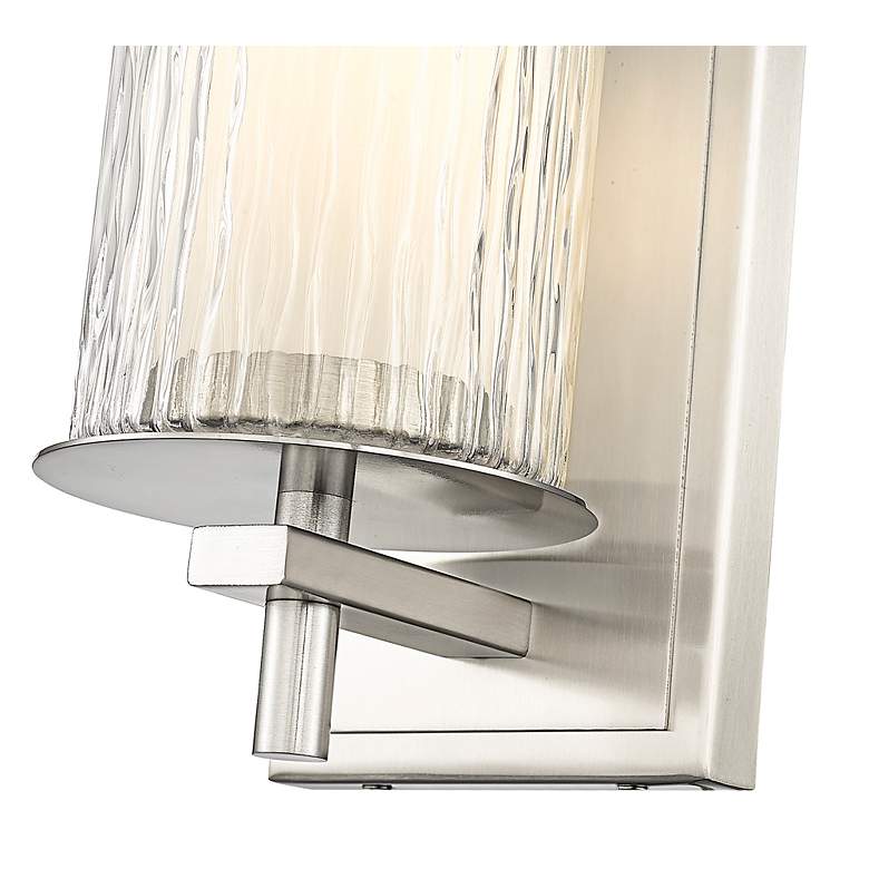 Image 3 Z-Lite Grayson 8 1/4" High Brushed Nickel 1-Light Wall Sconce more views