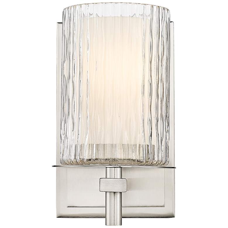 Image 4 Z-Lite Grayson 8 1/4" High Brushed Nickel 1-Light Wall Sconce more views