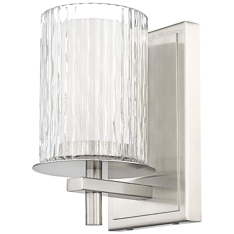 Image 6 Z-Lite Grayson 8 1/4" High Brushed Nickel 1-Light Wall Sconce more views