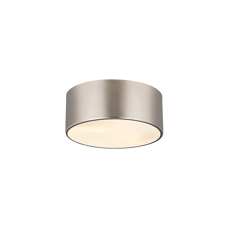 Image 5 Z-Lite Harley 12" Brushed Nickel 2-Light Flush Mount Ceiling Light more views