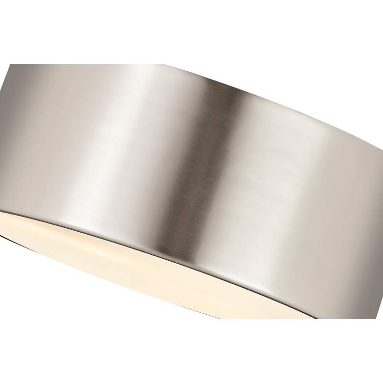 Image 7 Z-Lite Harley 12" Brushed Nickel 2-Light Flush Mount Ceiling Light more views