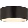 2_Z-Lite Harley 12" Wide Matte Black 2-Light Flush Mount Ceiling Light