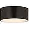 Z-Lite Harley 12" Wide Matte Black 2-Light Flush Mount Ceiling Light
