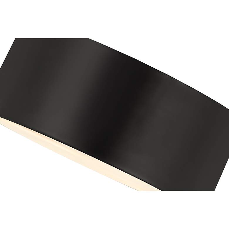 Image 7 Z-Lite Harley 12" Wide Matte Black 2-Light Flush Mount Ceiling Light more views