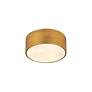 7_Z-Lite Harley 12" Wide Rubbed Brass Drum Ceiling Light more views