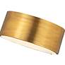 Z-Lite Harley 12" Wide Rubbed Brass Drum Ceiling Light in scene