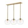 6_Z-Lite Harmony 36" Wide Olde Brass 3-Light Linear Pendant more views
