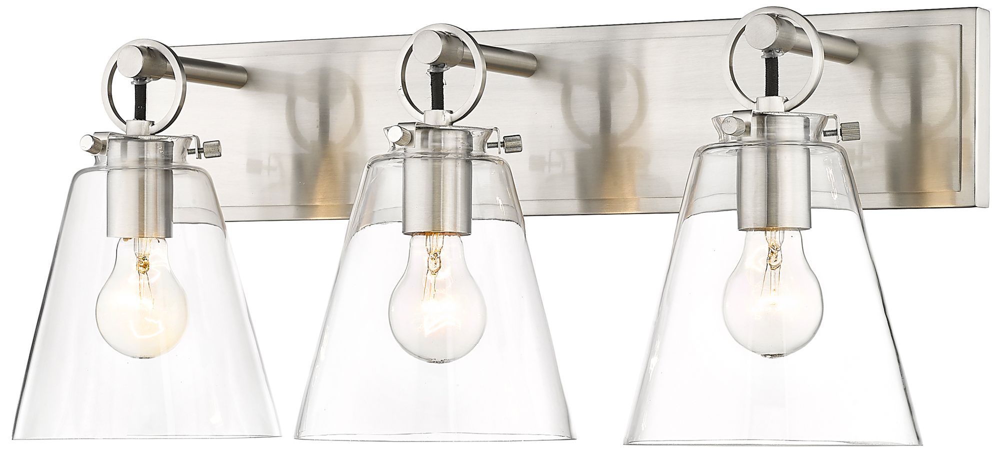 Z-Lite Harper 23" Wide Brushed Nickel 3-Light Vanity Bathroom Fixture