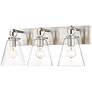 3_Z-Lite Harper 23" Wide Brushed Nickel 3-Light Vanity Bathroom Fixture