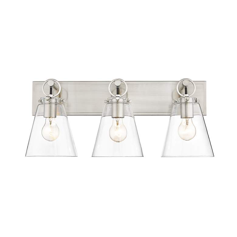 Image 6 Z-Lite Harper 23" Wide Brushed Nickel 3-Light Vanity Bathroom Fixture more views