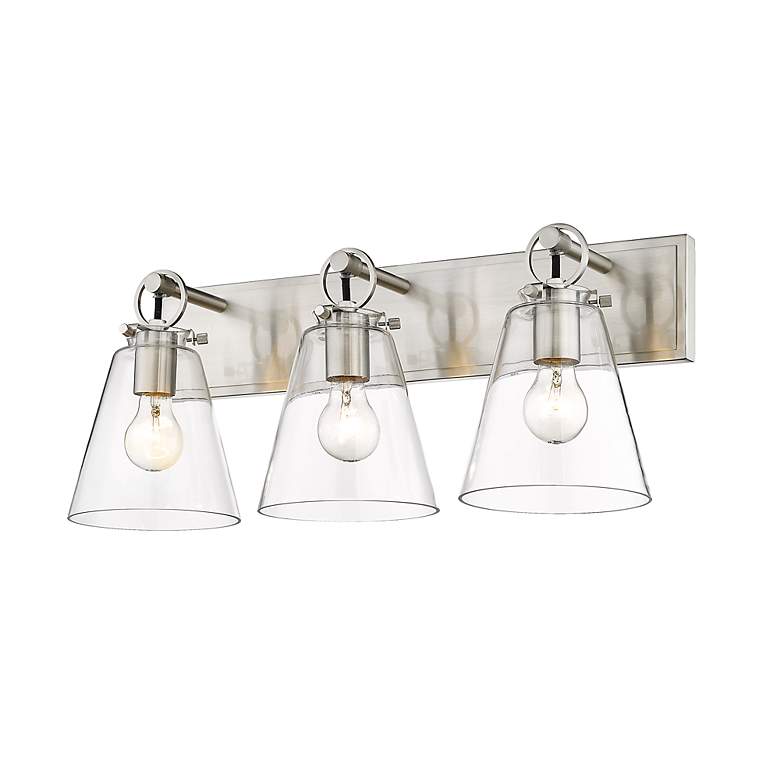 Image 7 Z-Lite Harper 23" Wide Brushed Nickel 3-Light Vanity Bathroom Fixture more views