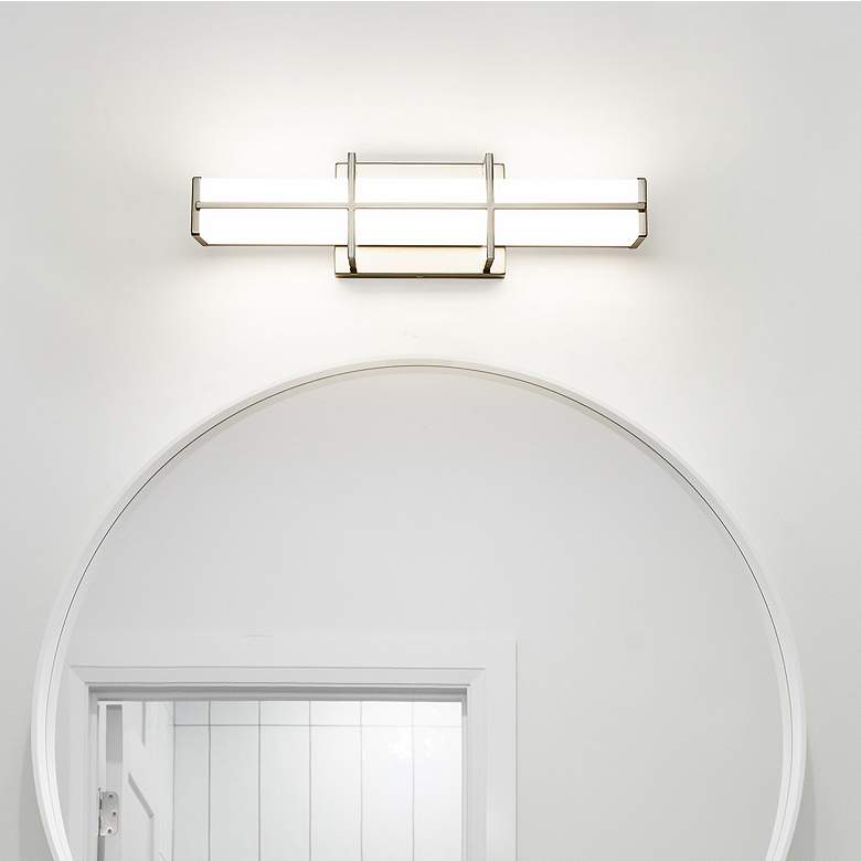 Image 1 Z-Lite Harrison 18" Wide Brushed Nickel LED Bath Light