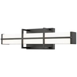 Z-Lite Harrison 18" Wide Matte Black LED Vanity Bath Light