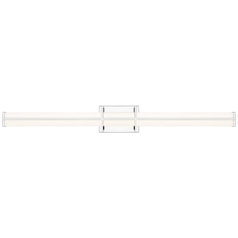 Image 5 Z-Lite Harrison 40" Wide Chrome LED Vanity Bath Light more views