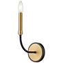 2_Z-Lite Haylie 1 Light Wall Sconce in Matte Black + Olde Brass