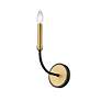 6_Z-Lite Haylie 1 Light Wall Sconce in Matte Black + Olde Brass more views