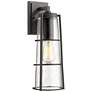 Z-Lite Helix 1 Light Outdoor Wall Sconce in Black