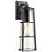 Z-Lite Helix 1 Light Outdoor Wall Sconce in Black