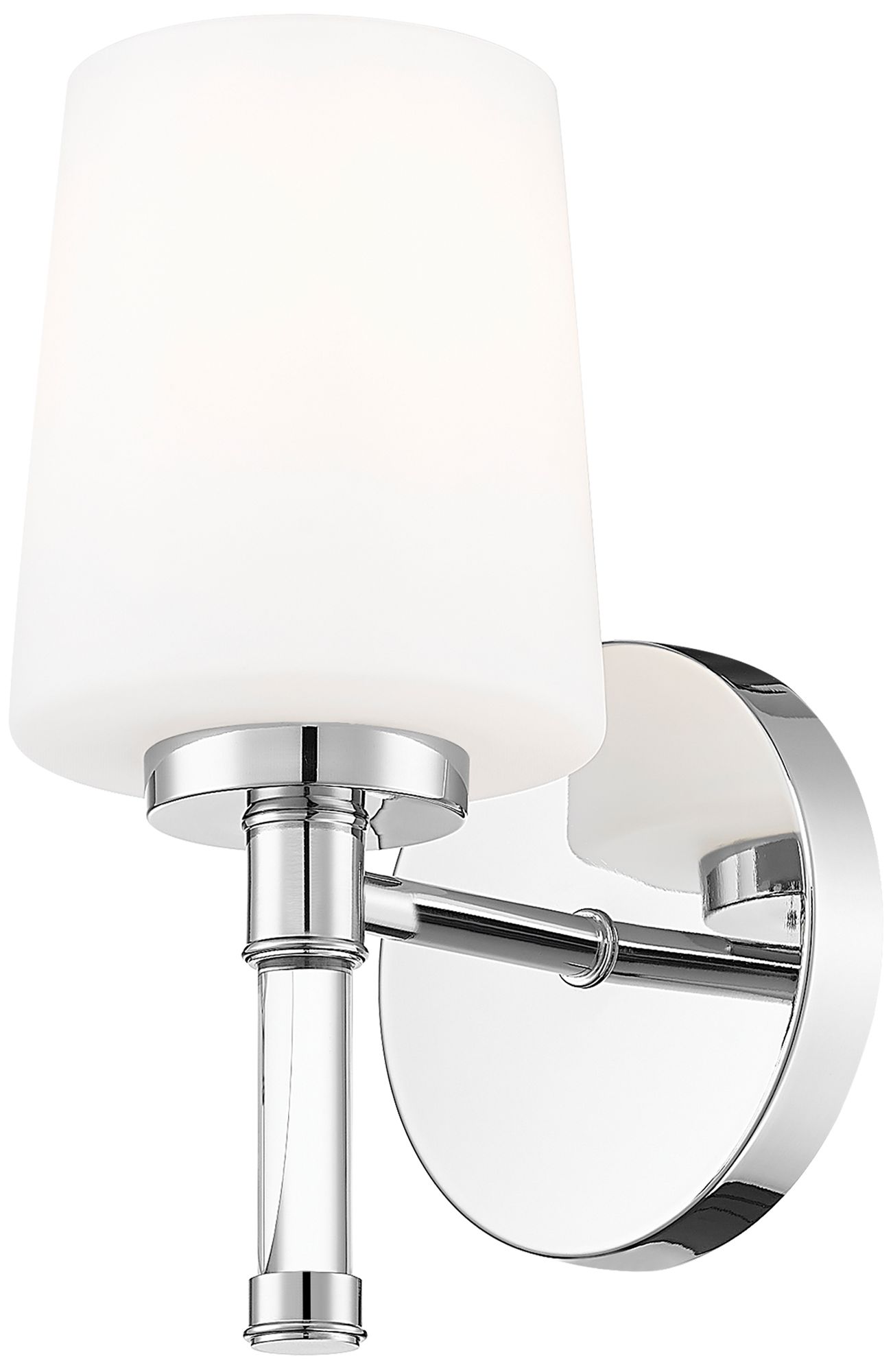 Image 5 Z-Lite Henri Chrome  1 Light Vanity with White Opal Glass Shade more views