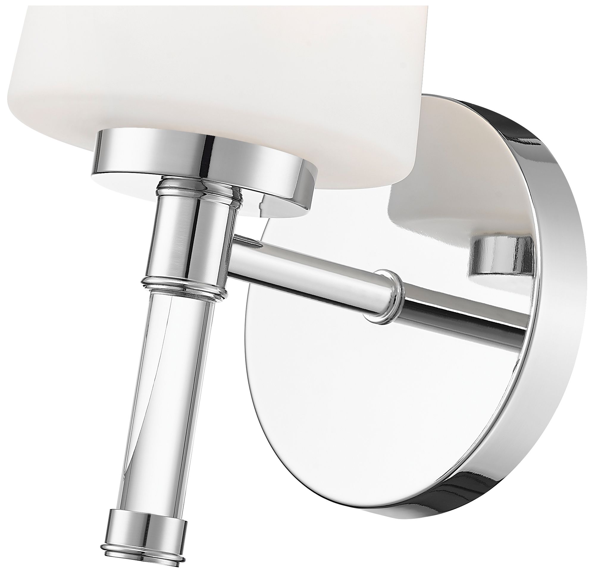 Image 6 Z-Lite Henri Chrome  1 Light Vanity with White Opal Glass Shade more views