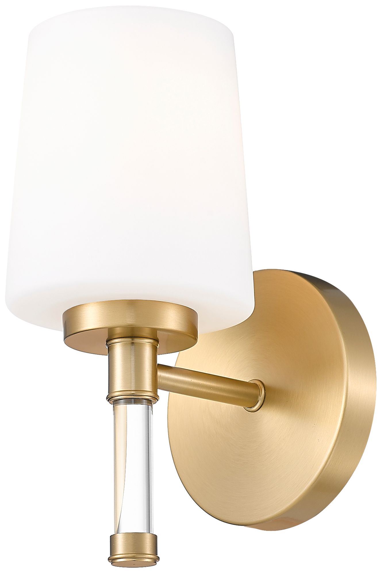 Image 5 Z-Lite Henri Modern Gold 1 Light Vanity with White Opal Glass Shade more views