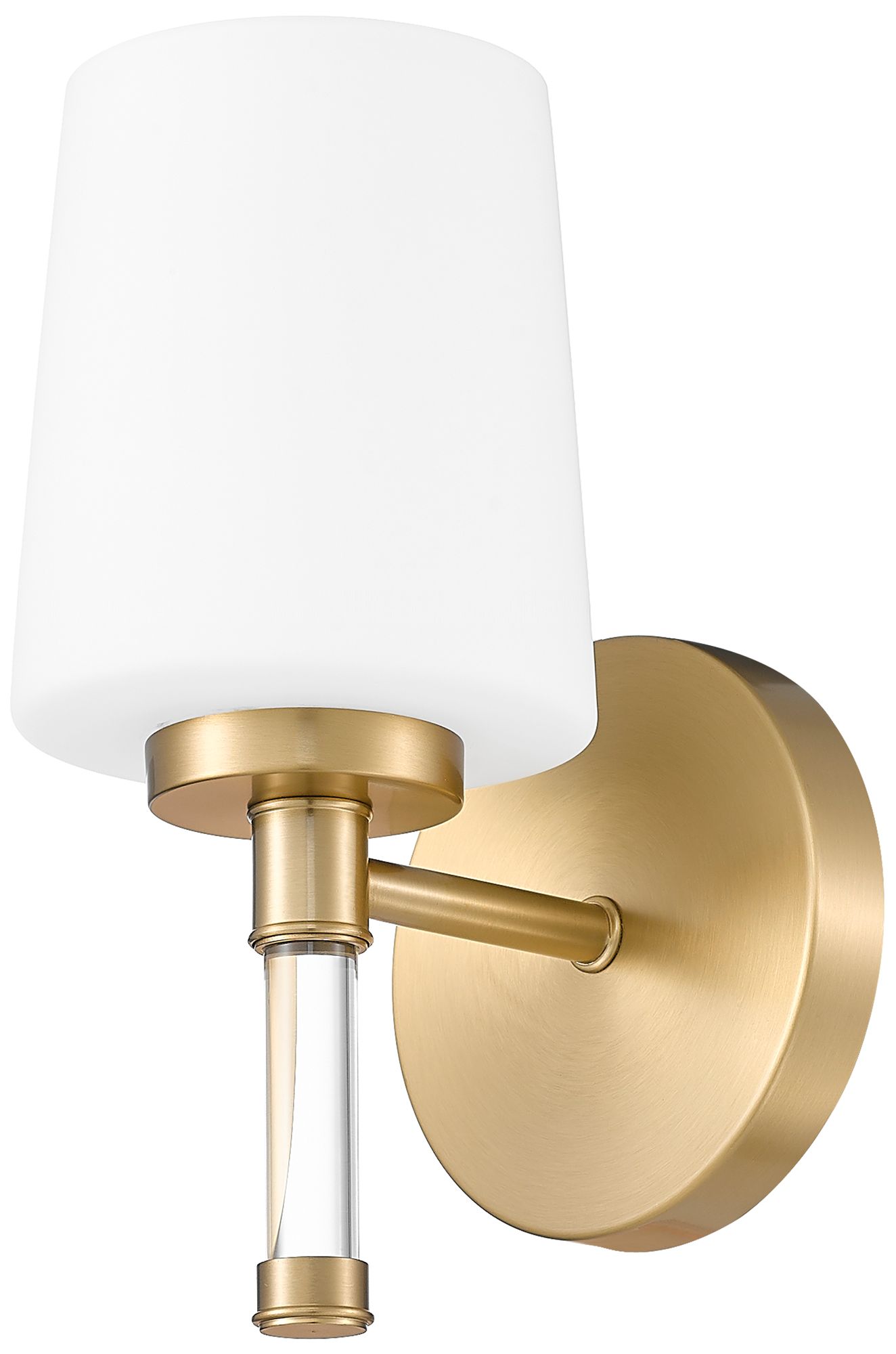Image 7 Z-Lite Henri Modern Gold 1 Light Vanity with White Opal Glass Shade more views