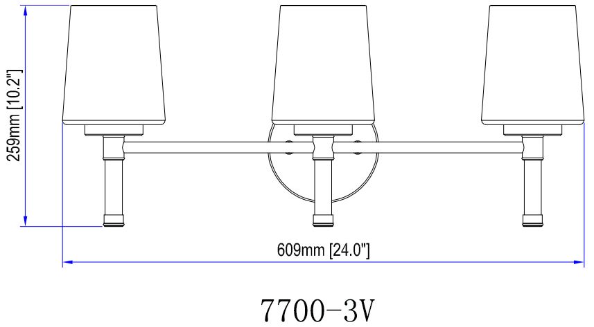 Z-Lite Henri Modern Gold 3 Light Vanity with White Opal Glass Shade