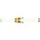 Z-Lite Idris 32 1/2" Wide Modern Gold LED 2-Light Bath Light