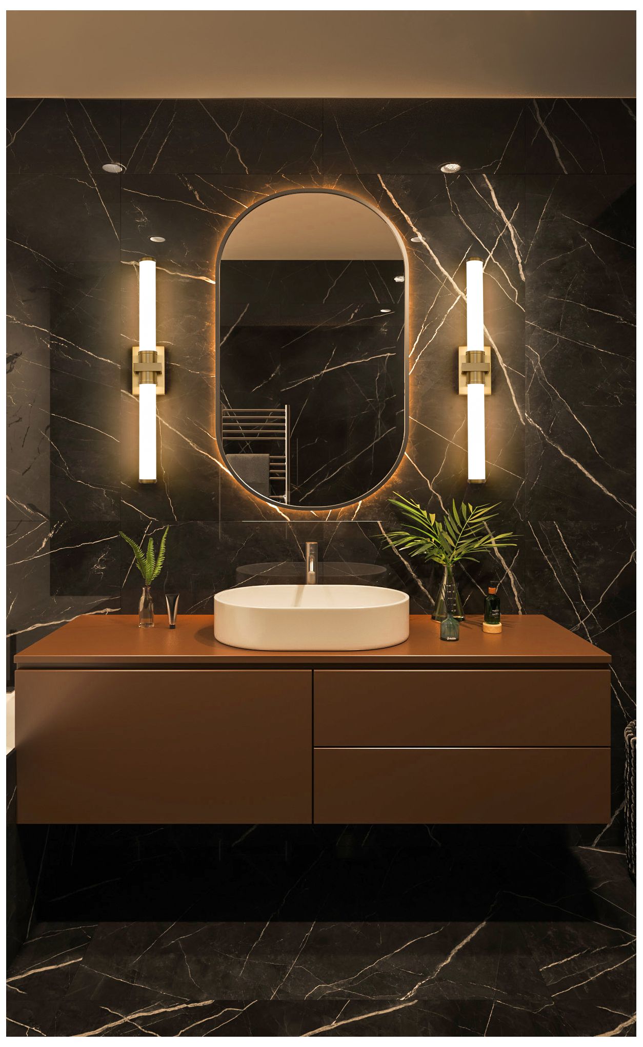 Image 3 Z-Lite Idris 32 1/2" Wide Modern Gold LED 2-Light Bath Light more views