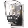 Z-Lite Jackson 8" High Matte Black and Brushed Nickel Wall Sconce in scene