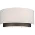 Z-Lite Jade 6 3/4" High Factory Bronze and Linen Shade Wall Sconce