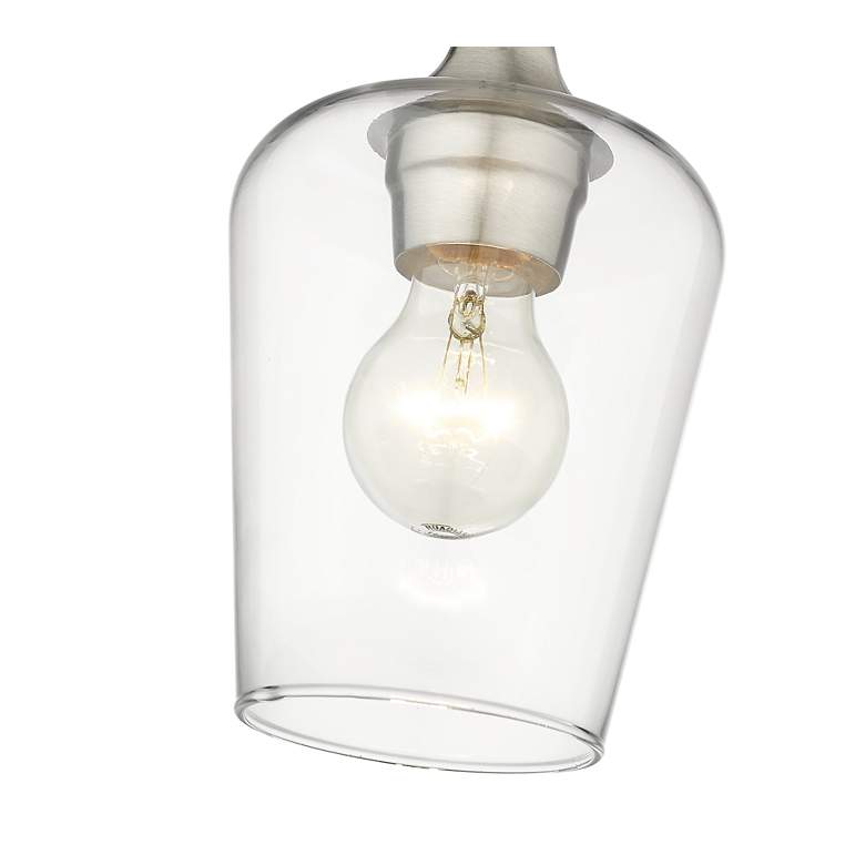 Image 6 Z-Lite Joliet 1 Light Flush Mount in Brushed Nickel more views