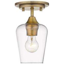Z-Lite Joliet 1 Light Flush Mount in Olde Brass