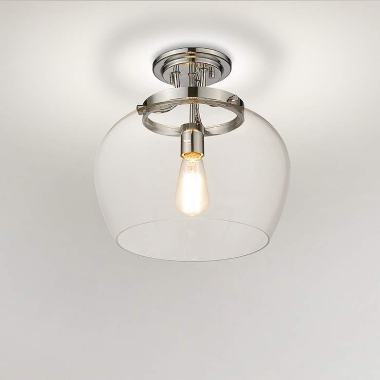 Image 1 Z-Lite Joliet 1 Light Semi Flush Mount in Chrome