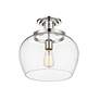 6_Z-Lite Joliet 1 Light Semi Flush Mount in Chrome more views