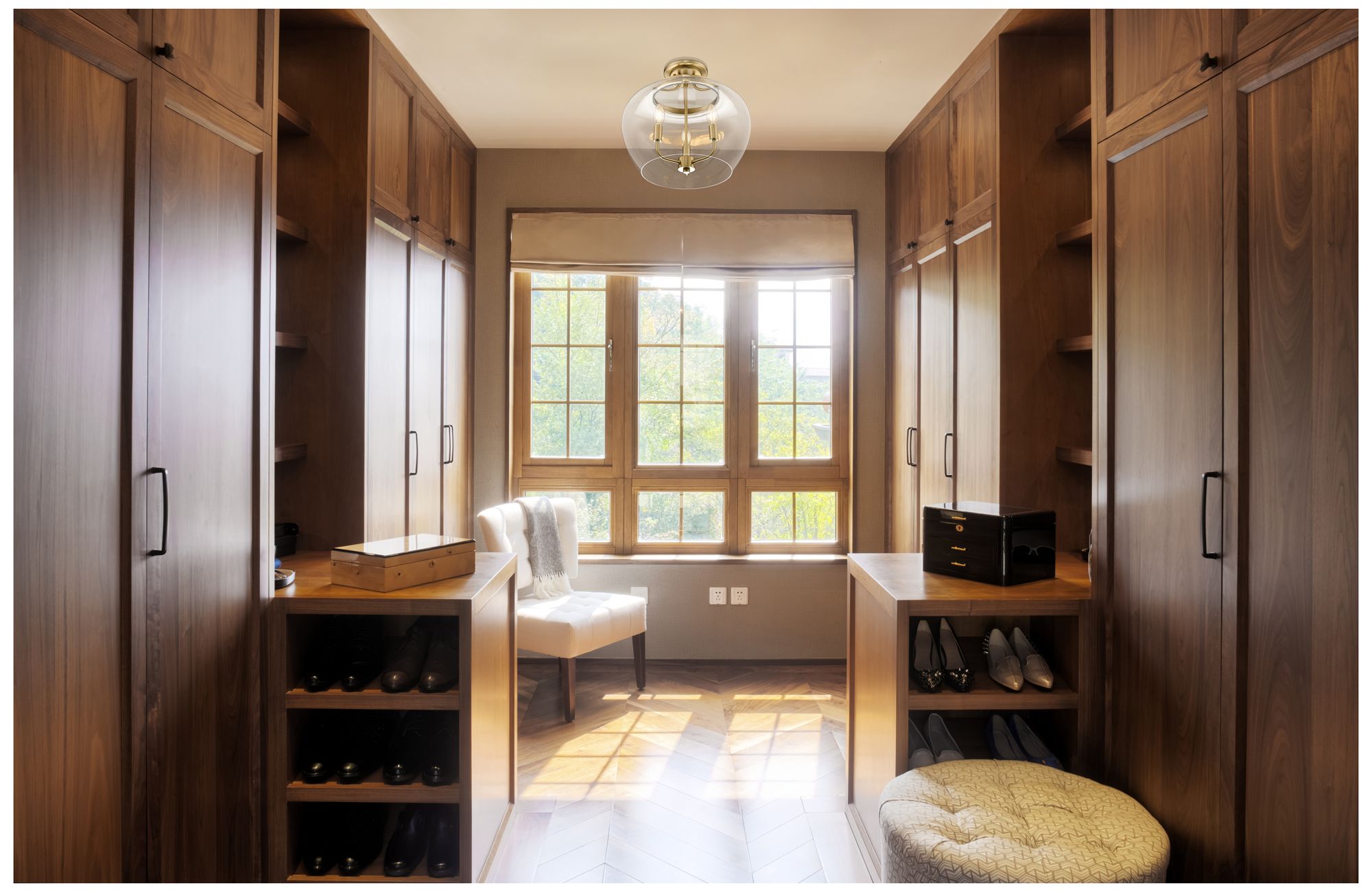 Image 6 Z-Lite Joliet 19 inch Brass 3 Light Semi Flush Mount with Clear Glass Shade more views