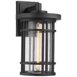 Z-Lite Jordan 1 Light Outdoor Wall Sconce in Black