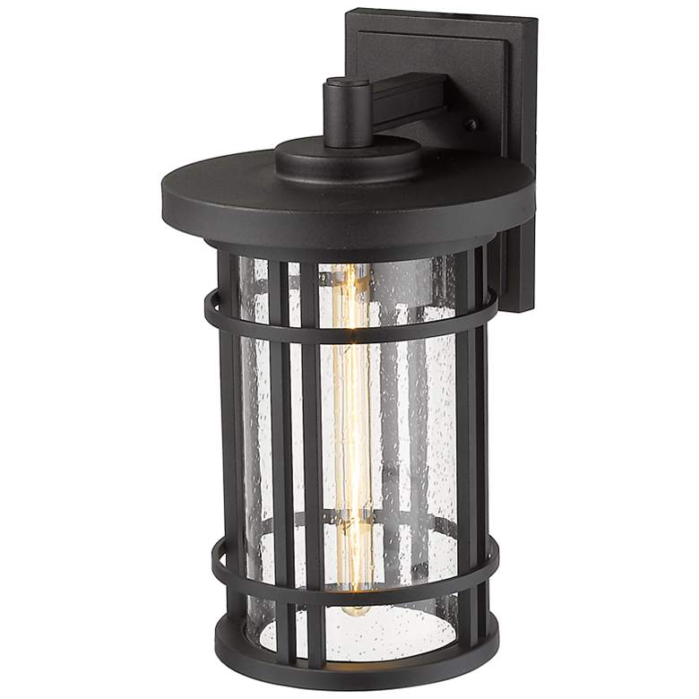 Image 6 Z-Lite Jordan 1 Light Outdoor Wall Sconce in Black more views